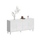 Buffet bibliothèque/vitrine laquée 63W - Rangement polyvalent pour la maison