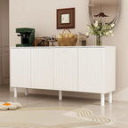 Buffet/bibliothèque/meuble de cuisine/crédence/table d'appoint en MDF blanc