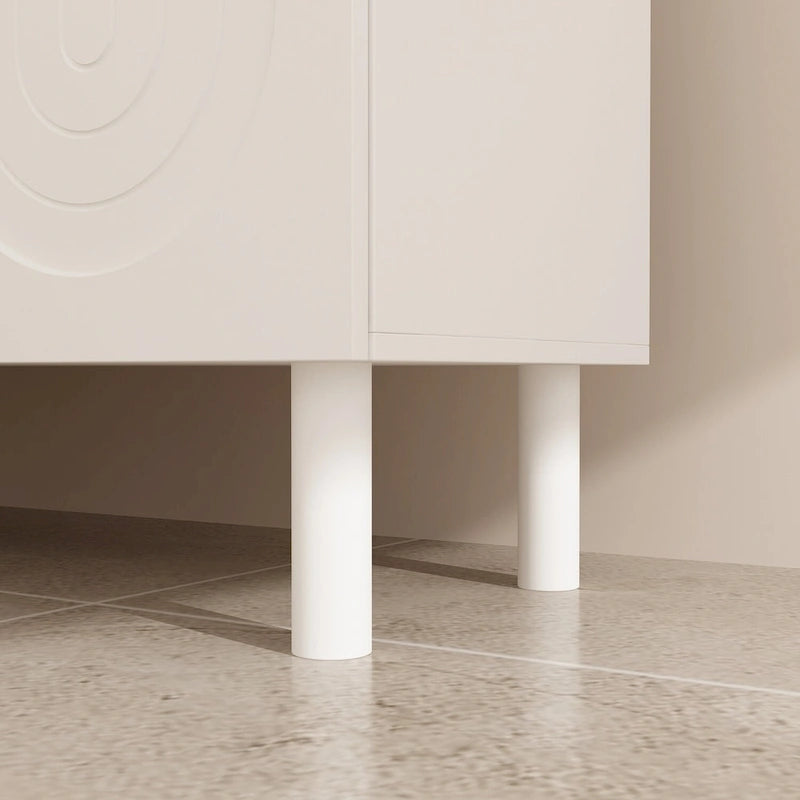 Buffet/bibliothèque/meuble de cuisine/crédence/table d'appoint en MDF blanc