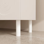 Buffet/bibliothèque/meuble de cuisine/crédence/table d'appoint en MDF blanc
