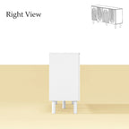 Buffet/bibliothèque/meuble de cuisine/crédence/table d'appoint en MDF blanc