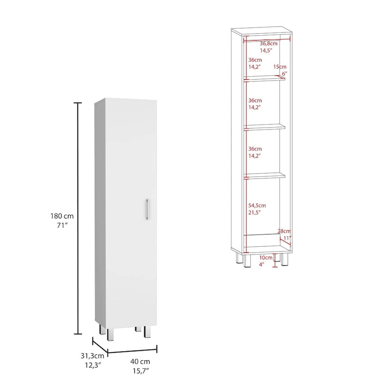 Armoire de rangement Vintro 71 à 5 étagères - Non disponible