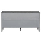 Porte de buffet avec poignée de porte ronde en métal à motif rainuré circulaire - Non applicable