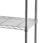 Étagère à 5 niveaux en fil d'acier avec roulettes - (59,06 x 17,72 x 70,87)