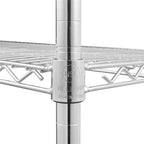 Étagère à 5 niveaux en fil d'acier avec roulettes - (59,06 x 17,72 x 70,87)