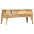 Boîte de rangement vidaXL 39 x 13,8 x 18,9 cm en bois de manguier massif