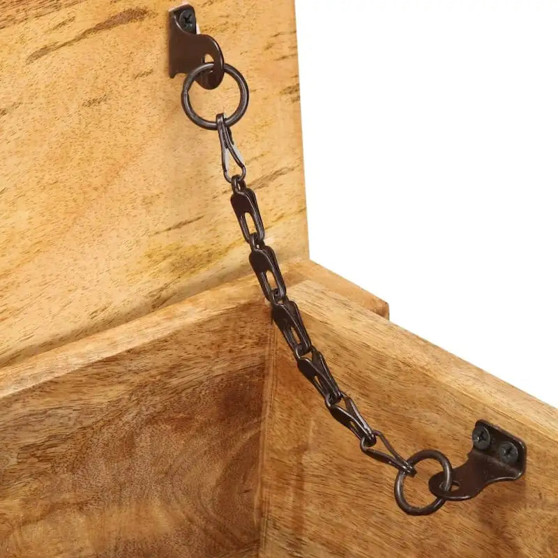 Boîte de rangement vidaXL 39 x 13,8 x 18,9 cm en bois de manguier massif