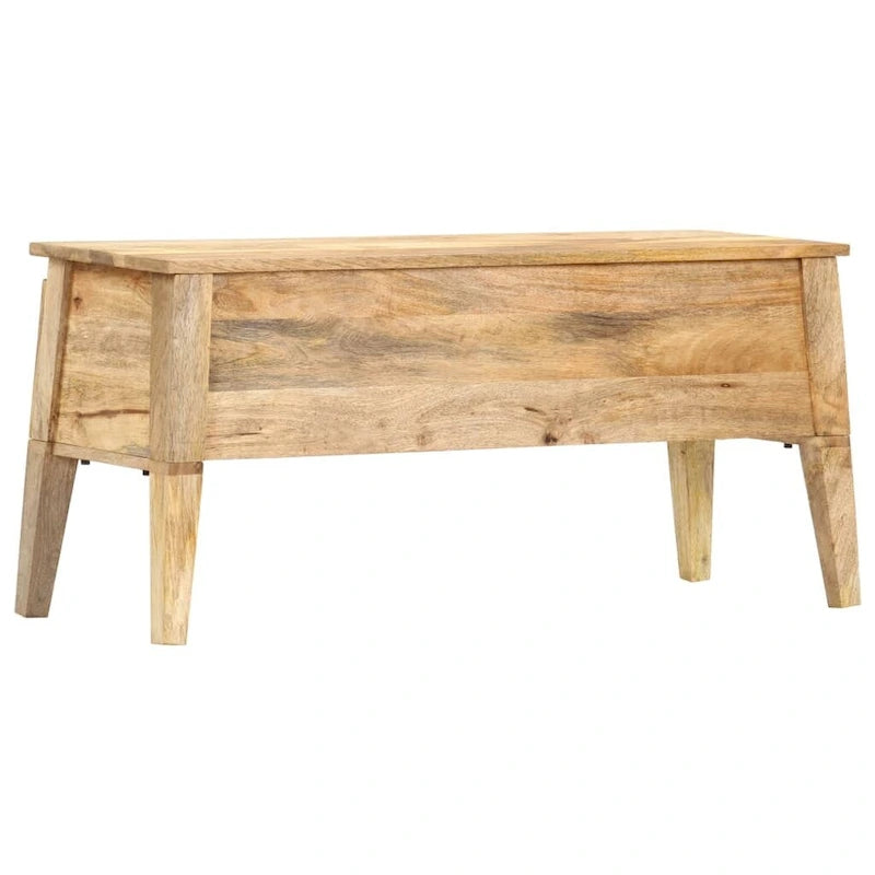 Boîte de rangement vidaXL 39 x 13,8 x 18,9 cm en bois de manguier massif