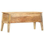 Boîte de rangement vidaXL 39 x 13,8 x 18,9 cm en bois de manguier massif