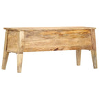 Boîte de rangement vidaXL 39 x 13,8 x 18,9 cm en bois de manguier massif