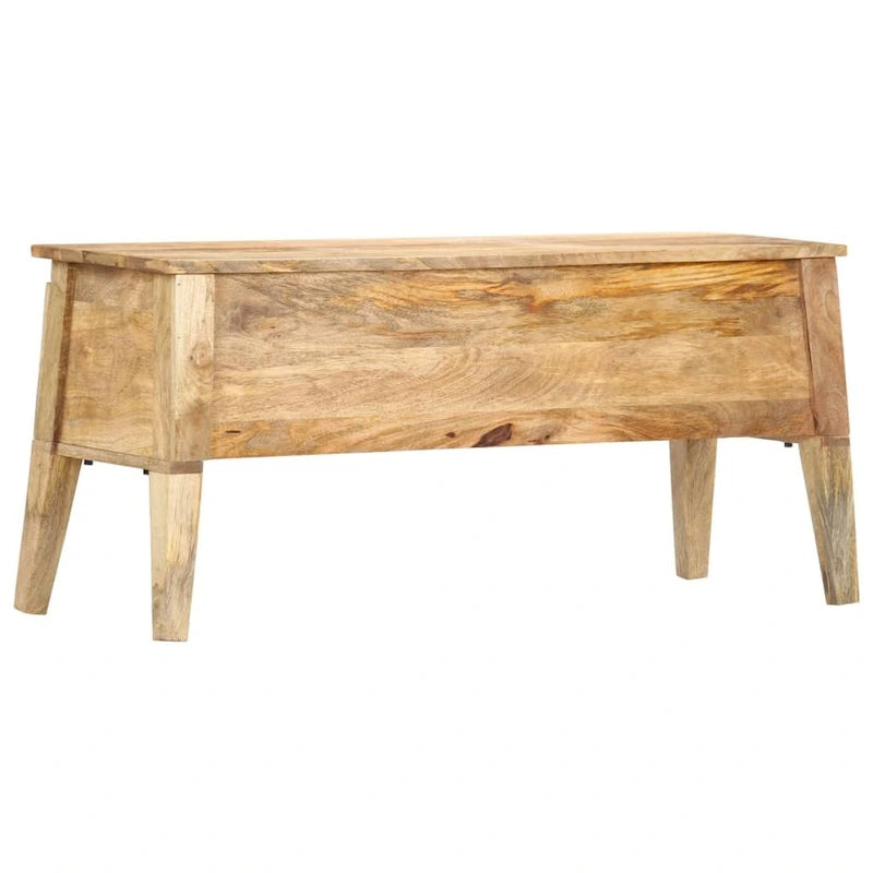 Boîte de rangement vidaXL 39 x 13,8 x 18,9 cm en bois de manguier massif