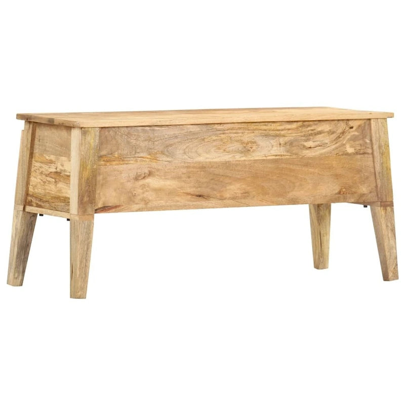 Boîte de rangement vidaXL 39 x 13,8 x 18,9 cm en bois de manguier massif