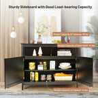 Meuble de rangement de cuisine moderne en bois - Noir - 44,9 x 20,1 x 35,8 (L x l x H)