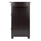 Chariot de cuisine utilitaire Savannah, couleur expresso - 68,3 x 45 x 86,4 cm
