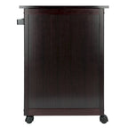 Chariot de cuisine utilitaire Savannah, couleur expresso - 68,3 x 45 x 86,4 cm