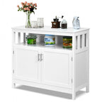 Buffet de cuisine avec 2 portes et étagère - 40 x 16 x 34 (L x l x H)