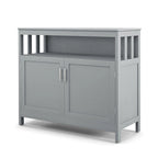 Buffet de cuisine avec 2 portes et étagère - 40 x 16 x 34 (L x l x H)