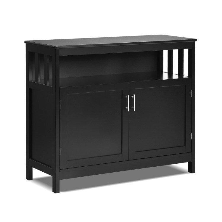 Buffet de cuisine avec 2 portes et étagère - 40 x 16 x 34 (L x l x H)