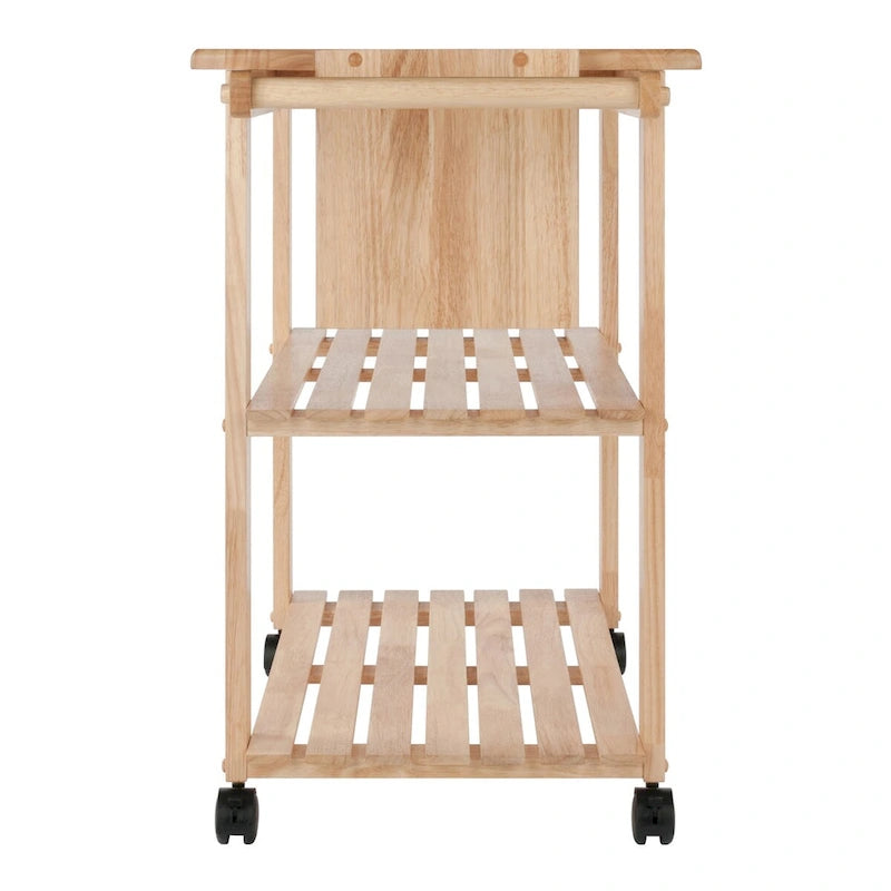 Chariot de cuisine utilitaire Mario, naturel - 84,3 x 52 x 81,1 cm
