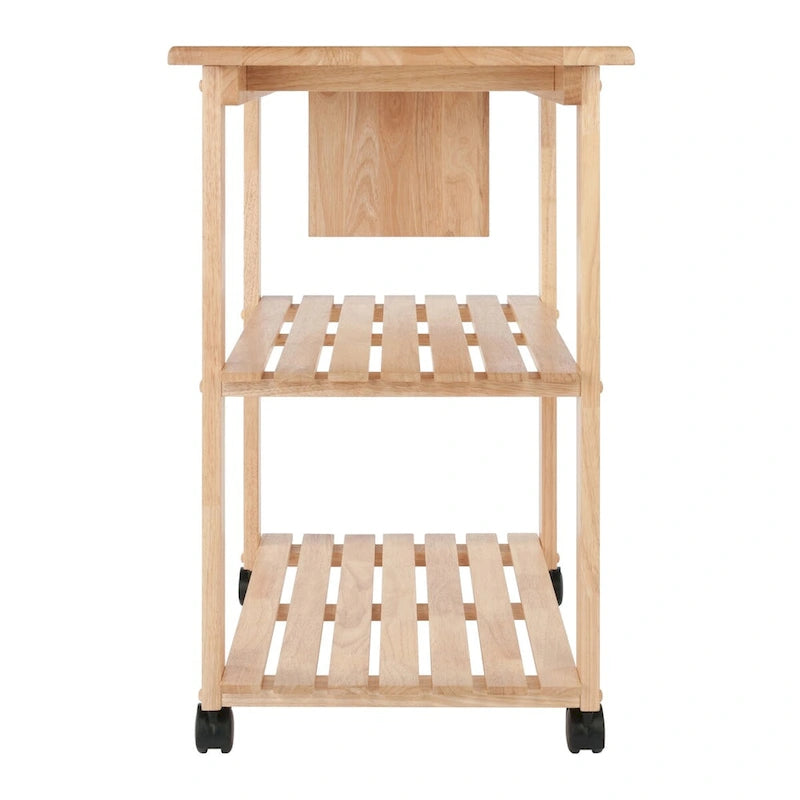 Chariot de cuisine utilitaire Mario, naturel - 84,3 x 52 x 81,1 cm