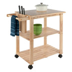 Chariot de cuisine utilitaire Mario, naturel - 84,3 x 52 x 81,1 cm