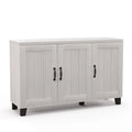 Buffet à 3 portes avec étagères réglables et système anti-basculement - 45 x 13 x 28 (L x l x H)