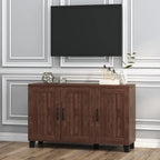 Buffet à 3 portes avec étagères réglables et système anti-basculement - 45 x 13 x 28 (L x l x H)