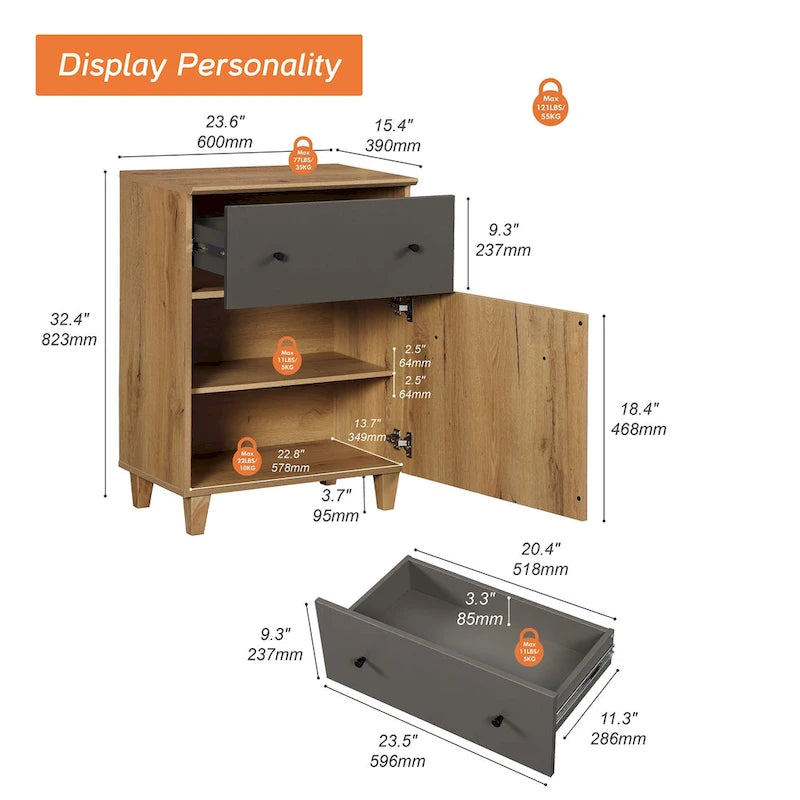 Buffet avec tiroir et porte pour cuisine ou salle à manger