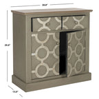 Coffre de rangement SAFAVIEH Leitha gris - 29 cm (L) x 15 cm (P) x 29 cm (H)