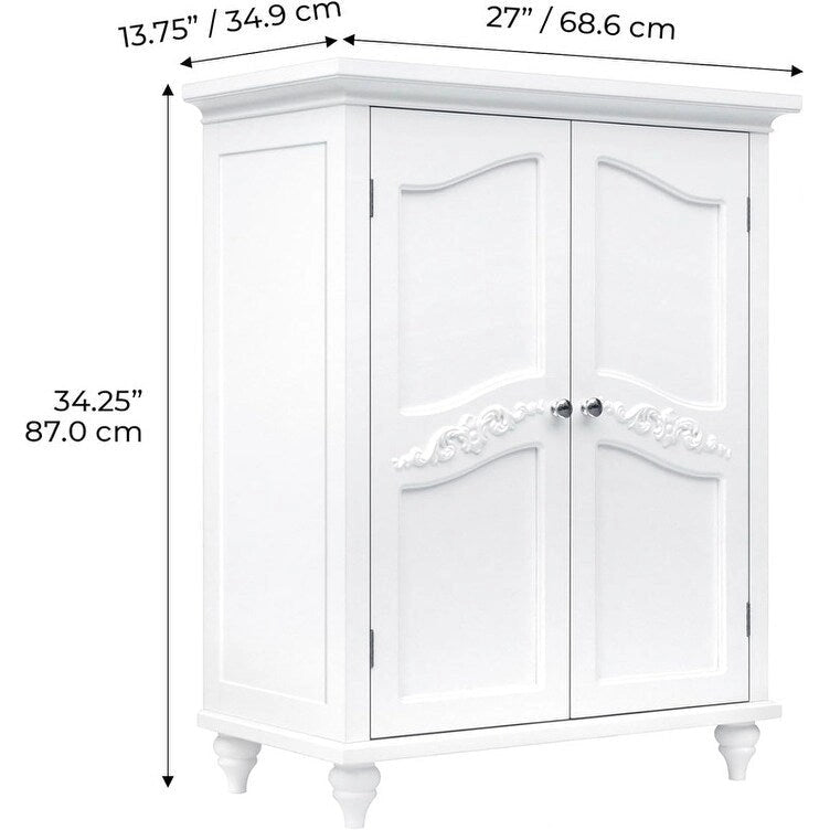 Armoire de rangement sur pied en bois - 14 cm (P) x 30 cm (L) x 74,2 cm (H)