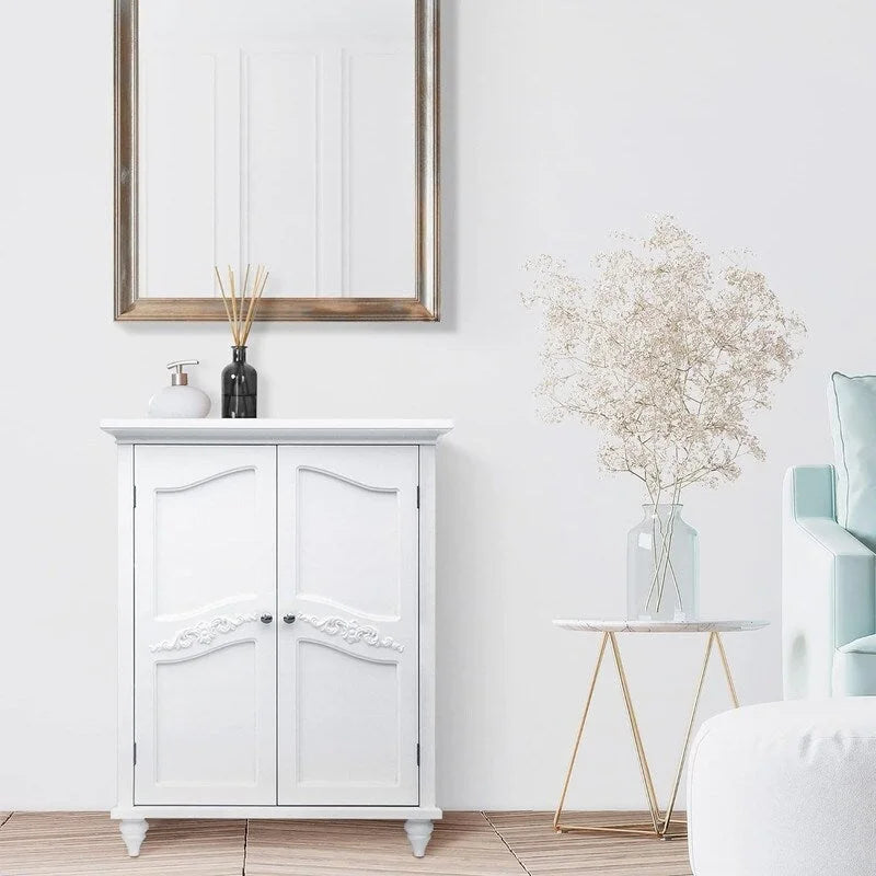 Armoire de rangement sur pied en bois - 14 cm (P) x 30 cm (L) x 74,2 cm (H)