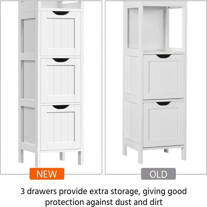 Armoire haute de salle de bain - 30,5 cm (P) x 30,5 cm (L) x 142 cm (H)