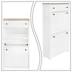 Armoire à chaussures en bois au design minimaliste moderne