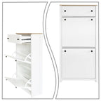 Armoire à chaussures en bois au design minimaliste moderne