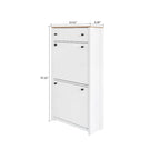 Armoire à chaussures en bois au design minimaliste moderne