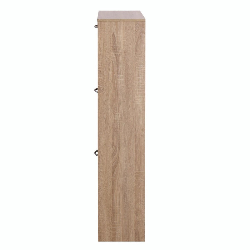 Meuble à chaussures à 3 tiroirs avec étagère à chaussures en bois à 3 niveaux