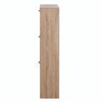 Meuble à chaussures à 3 tiroirs avec étagère à chaussures en bois à 3 niveaux