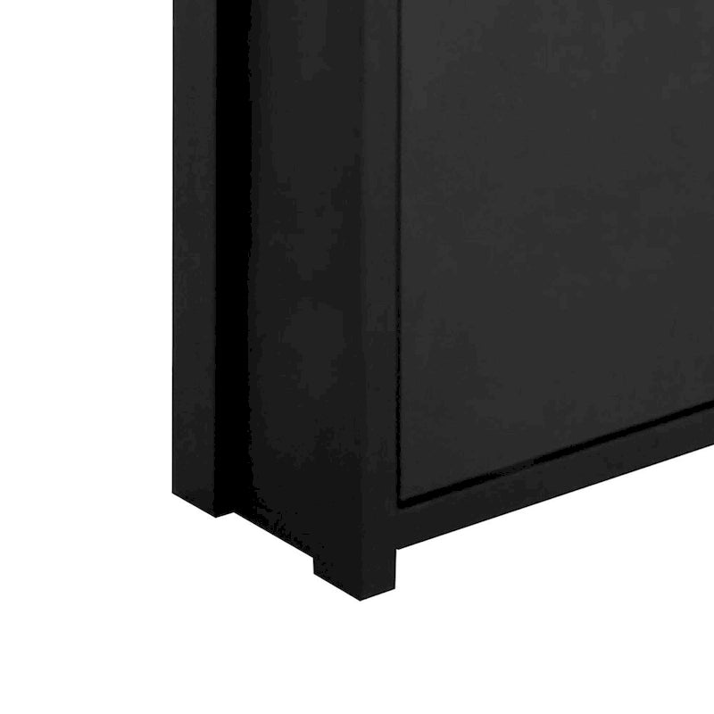 Ensemble moderne et minimaliste de deux armoires à chaussures en bois