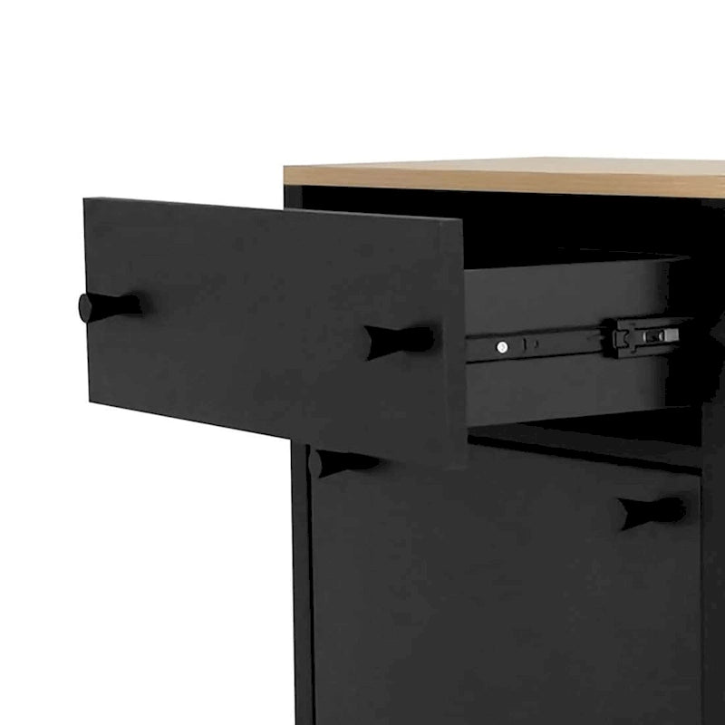 Ensemble moderne et minimaliste de deux armoires à chaussures en bois