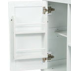 Chariot de cuisine avec comptoir rabattable en bois d'hévéa