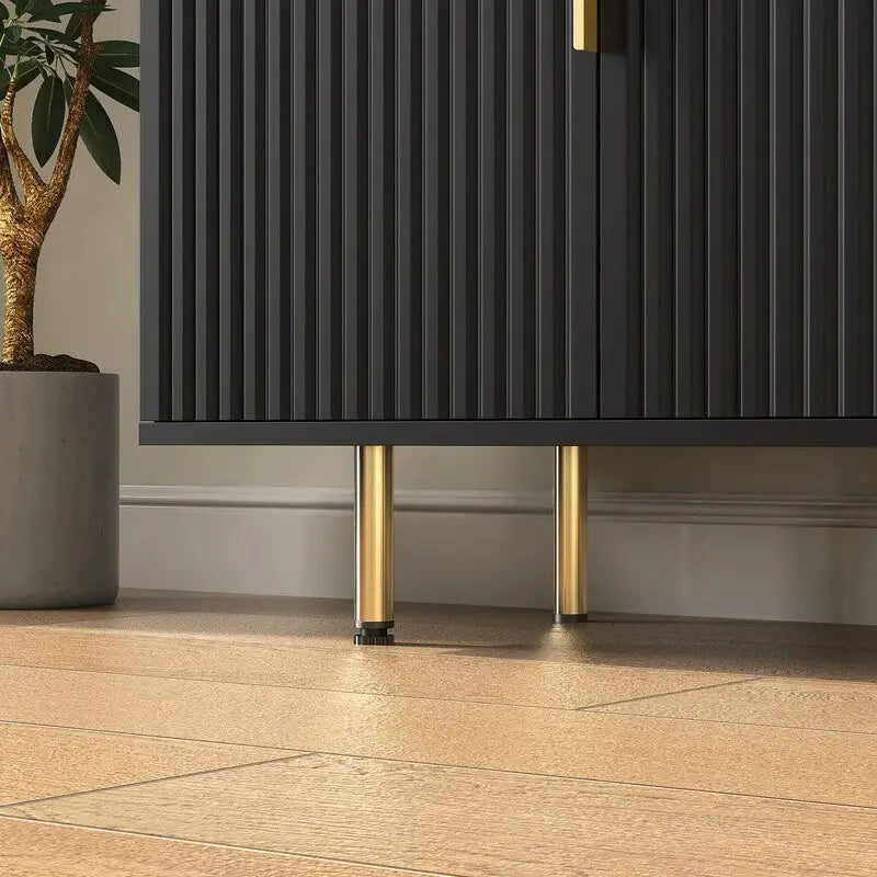 Meuble moderne de 56,69 po avec rangement et étagères réglables - Non applicable