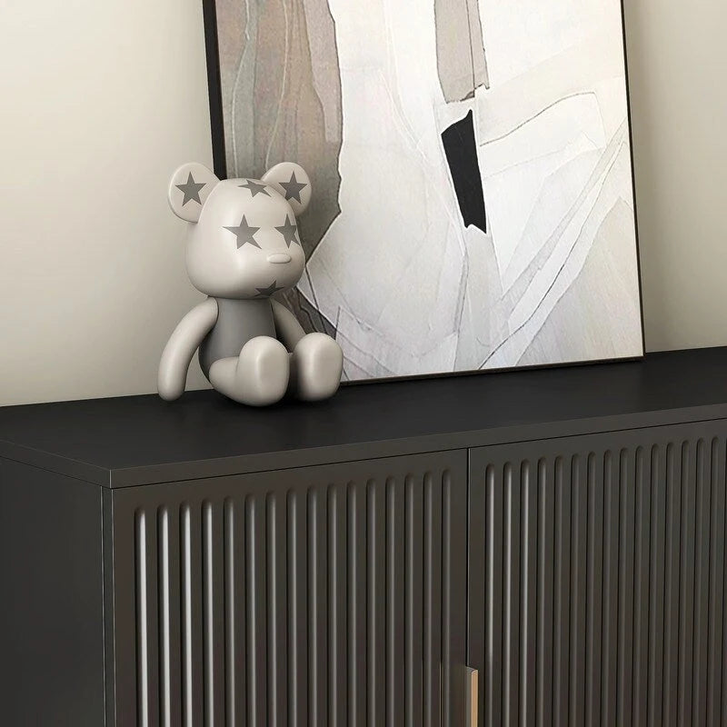 Meuble moderne de 56,69 po avec rangement et étagères réglables - Non applicable