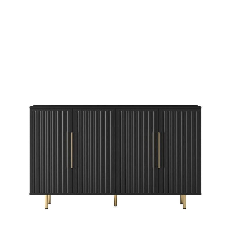 Meuble moderne de 56,69 po avec rangement et étagères réglables - Non applicable
