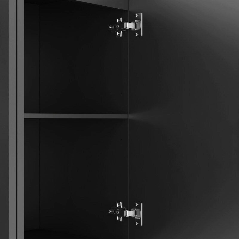 Meuble moderne de 56,69 po avec rangement et étagères réglables - Non applicable