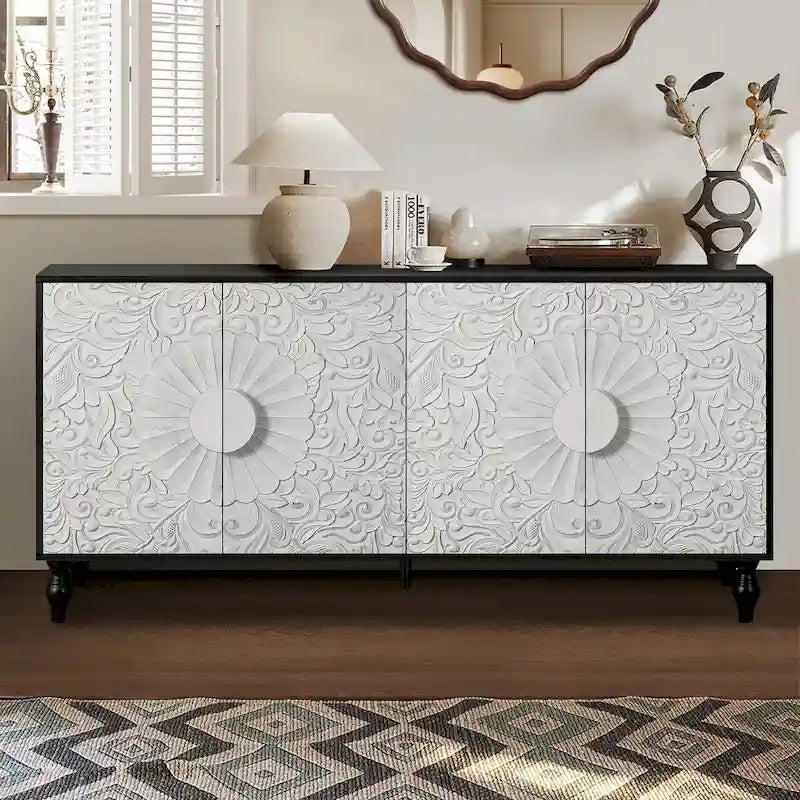 Buffet moderne 62,99 po avec 4 portes - Non disponible