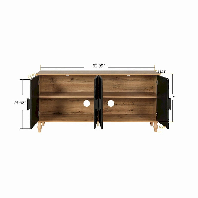 Buffet moderne 62,99 po avec 4 portes - Non disponible