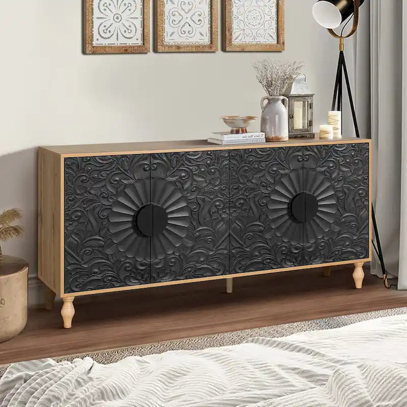 Buffet moderne 62,99 po avec 4 portes - Non disponible