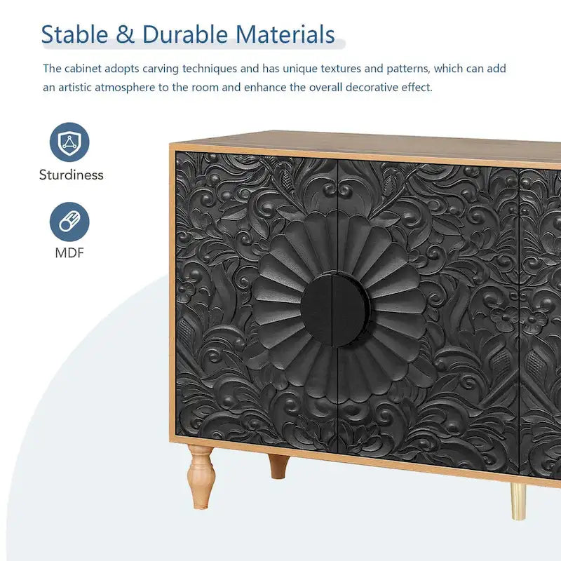 Buffet moderne 62,99 po avec 4 portes - Non disponible