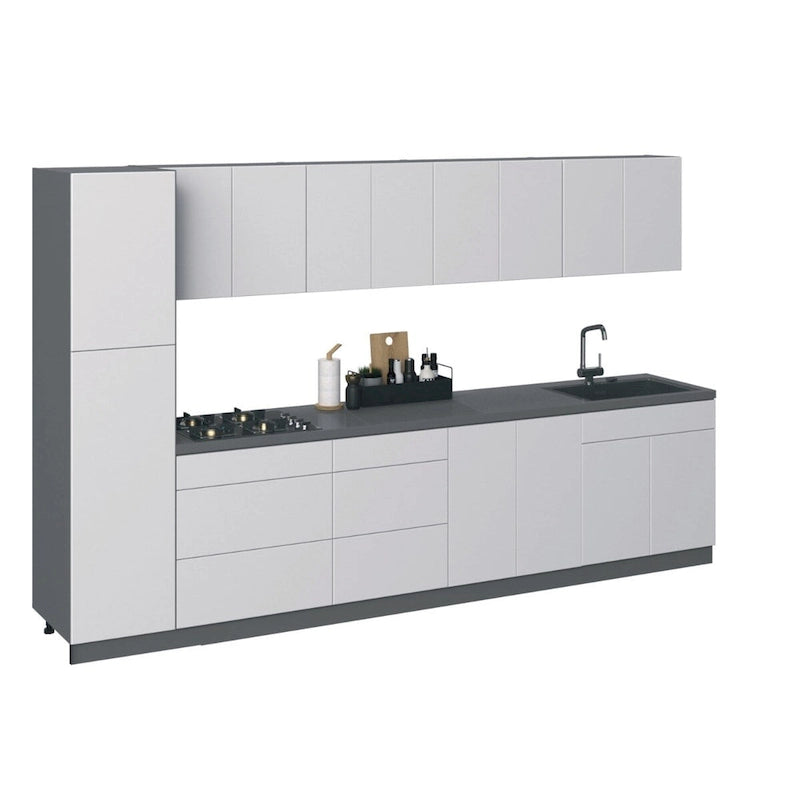 Kitchen Elegant Collection White Gloss Color Base Size 11Ft Wide - 135x24