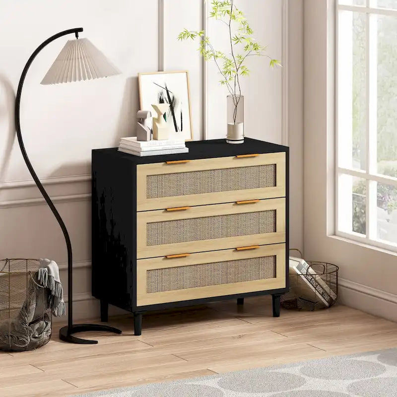Armoire de rangement en rotin à 31,50 tiroirs pour chambre ou salon